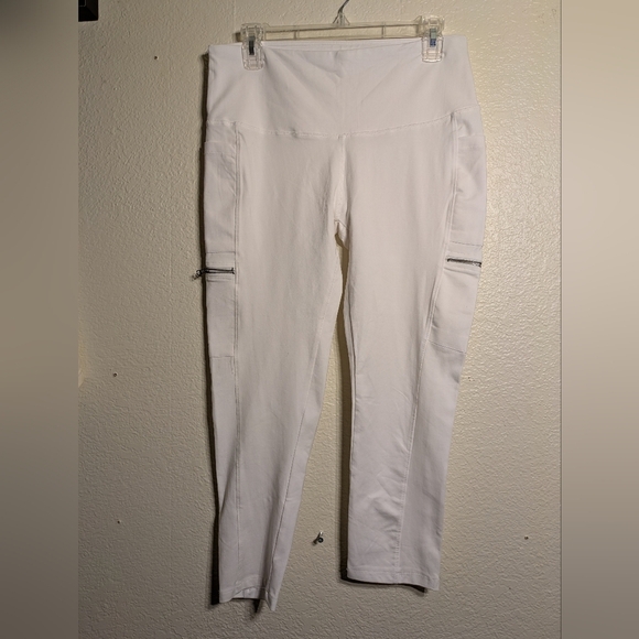 The Sweatshirt Project Women's White High-Waisted Leggings Size Large - Picture 2 of 7